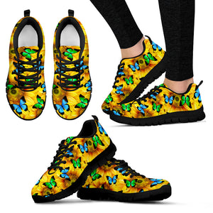 Sunflower Butterfly Sneakers