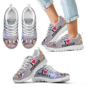 I Love Pitbull - Shoes - Kid's Sneakers - Christmas Birthday Gift