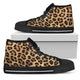 Leopard Fur Print - Women's High Top Shoes