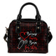 Nurse Nursing Tools Heart Black Handbag Cross Body Zipper Bag Purse Gift