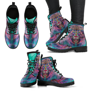 Wise Lion Women's Handcrafted Women's Vegan-Friendly Leather Boots
