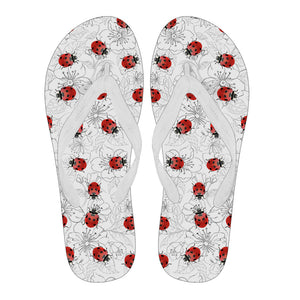 Ladybugs & Flowers Women's Flip Flops