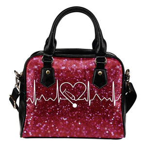 Nurse Heart Beat Nursing Red Handbag Birthday Christmas Gift
