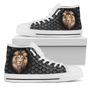 Patterned Lion Head High Top Shoes