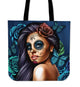 Tote Bag Calavera Turquoise - Christmas Birthday Gift
