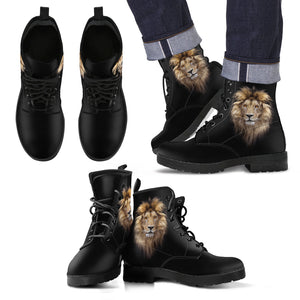 Lion Head Men's And Women's Leather Boots