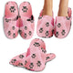 Pink Cat & Dog Slippers