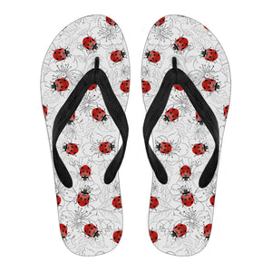 Ladybugs & Flowers Women's Flip Flops