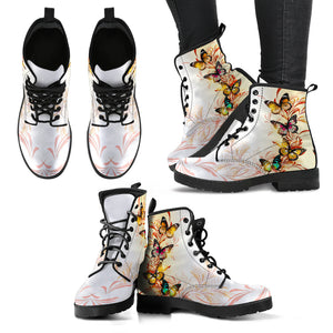 Multiple Butterflies Butterfly Women's Leather Boots