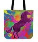 Colored Horse Cloth Cotton Tote Bag