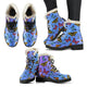 Colorful Butterflies Women's Faux Fur Leather Boots - Freedom Look
