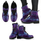 Purple Paisley Mandala Handcrafted Women's Boots Vegan-Friendly Leather Booties