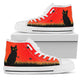Cat Red Women's High Top Shoes