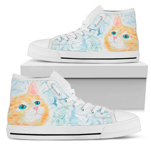 Cat & Birds Women's High Top Shoes