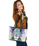 Lion Head Small Leather Tote - NOVA