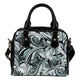 Funky Patterns in Black and Green - Shoulder Bag Handbag Christmas Gift