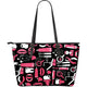 Dental Hygienist Large Leather Tote Bag