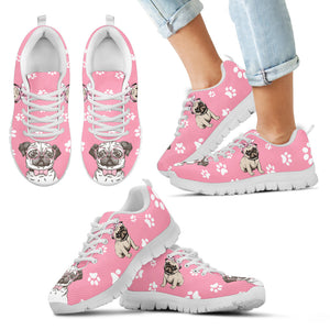 Pug Dog Shoes - Kid's Sneakers - Christmas Birthday Gift