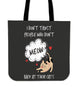 Meow Back At Their Cats Cloth Cotton Tote Bag Christmas Birthday Gift