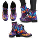Abstract Butterfly Handcrafted Women's Vegan-Friendly Leather Boots