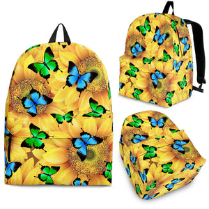 Sunflower Butterfly Backpack