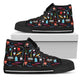 Men's Dental Tools Hygienist High Top Black Shoes