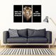 Fearless Lion 5 4 3 Piece Framed Canvas - Freedom Look