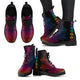 Chakra Colorful Mandala Handcrafted Women's Vegan-Friendly Leather Boots