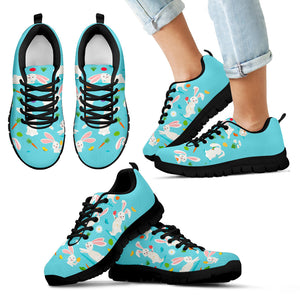 Rabbit Lovers Shoes - Black Kid's Sneakers - Christmas Birthday Gift