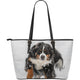 Bernese Mountain Dog Large Leather Bag Christmas Birthday Gift