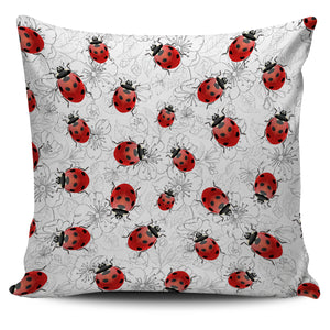 Ladybug & Flower Pillow Cover - Freedom Look