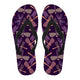 Dragonfly Violet Women's Flip Flops - Freedom Look