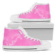 Pink Art Horse - Women's High Top Shoes