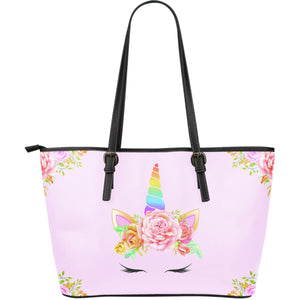 Unicorn Large Leather Tote Bag