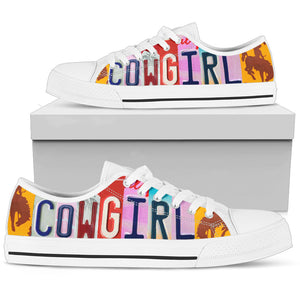 Cowgirl - Women's White Low Top Shoes
