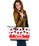 Nicole - Personalized Ladybug Large Leather Tote