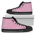 Chihuahua Dog Womens High Top Shoes Black