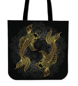 Pisces (Fish) Zodiac Cotton Tote Bag