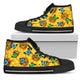 Sunflower Butterfly High Top Shoes