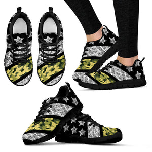 Thin Army Line - Sheos - Black Women's Sneakers