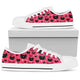 Cat Red Women's Low Tops Shoes