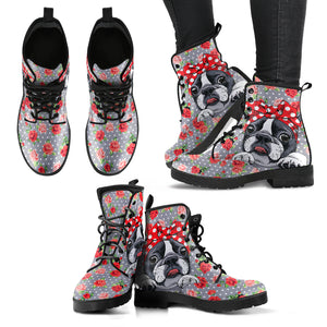Roses and Bulldog Handcrafted Vegan-Friendly Leather Boots
