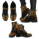 Mandala Dragonfly Rusty Gold Handcrafted Boots