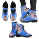 Unicorn Blue Ladies Womens Booties Vegan-Friendly Leather Woman Boots