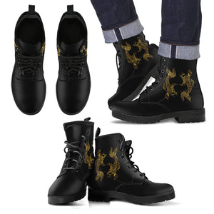 Pisces Zodiac Leather Boots