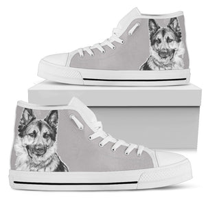 German Shepherd - Women's High Top Shoes