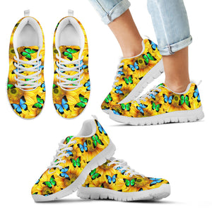 Sunflower Butterfly Sneakers