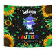 Tapestry Personalized Wall Decoration - Autism Awareness Shark Sunflowers