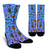 Colorful Butterflies Crew Socks - Freedom Look