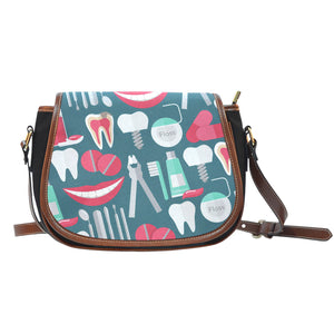 Dental Hygienist Saddlebag Christmas Gift Cross Body Zipper Bag Purse Gift
